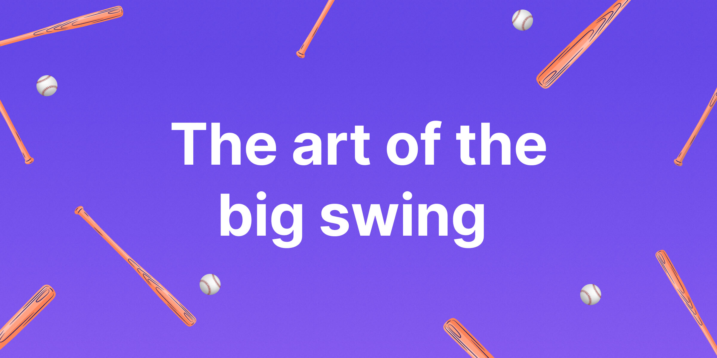 Scaling your Facebook ads strategy using big creative swings